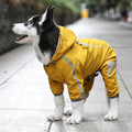 Zidora Regenjacke für Hunde: Extra breite Reflektorstreifen für Sicherheit bei Dunkelheit & Regen. Mit praktischer Kapuze.