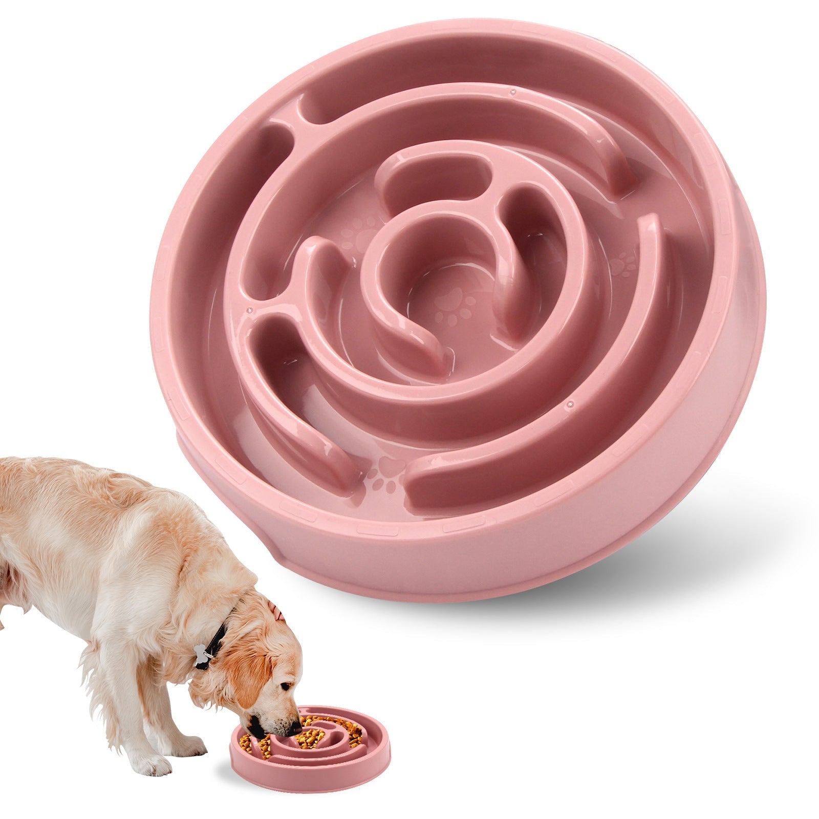 Slow Feeder Dog Bowls Silicone Dog Puzzle Feeder Bowl For Healthy Eating Puppy Slow Feeder Bowl Anti-Choking Dog Slow Feeder Bowls Zidora