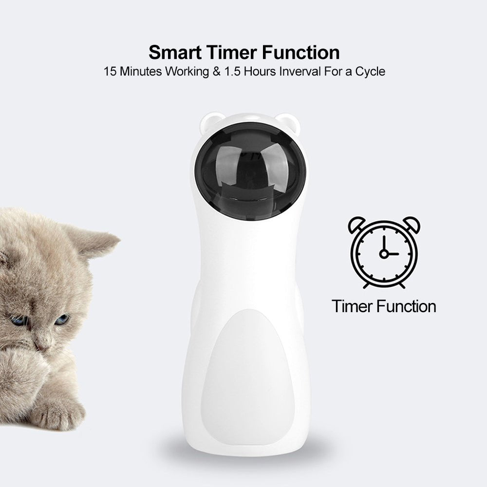 Automatic Laser Cat Toy Bear Laser Cat Toy LED Red Laser Cat Cat Toy Zidora