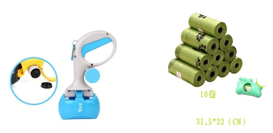 Tragbarer 2-in-1 Kotgreifer von Zidora für eine hygienische und kontaktlose Reinigung beim Gassigehen