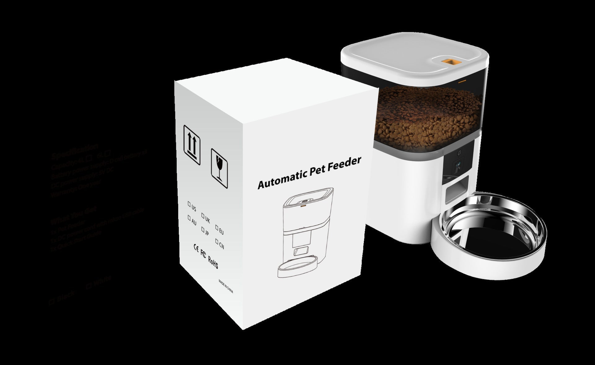 Interaktive Zidora Futterstation mit Video-Funktion & einstellbaren Portionen für die perfekte Kontrolle. ✨