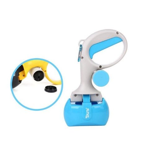 Tragbarer 2-in-1 Kotgreifer von Zidora für eine hygienische und kontaktlose Reinigung beim Gassigehen