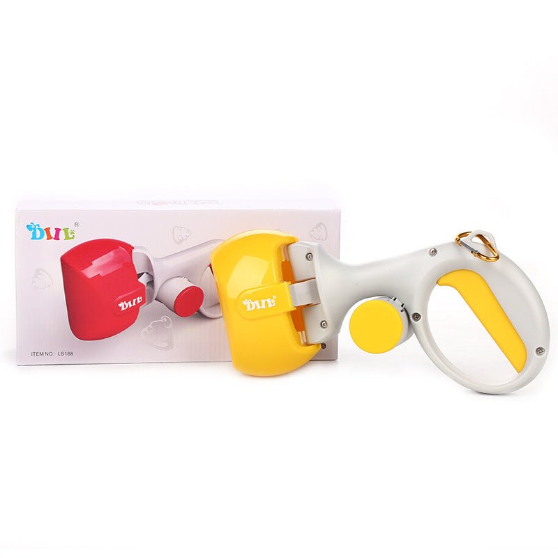 Tragbarer 2-in-1 Kotgreifer von Zidora für eine hygienische und kontaktlose Reinigung beim Gassigehen