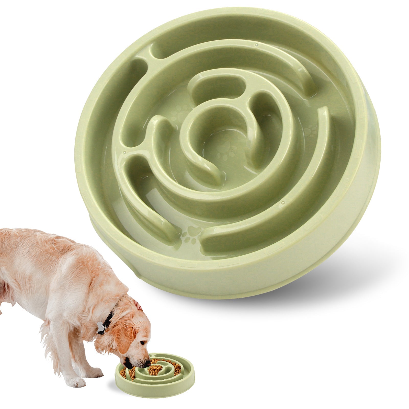 Slow Feeder Dog Bowls Silicone Dog Puzzle Feeder Bowl For Healthy Eating Puppy Slow Feeder Bowl Anti-Choking Dog Slow Feeder Bowls Zidora